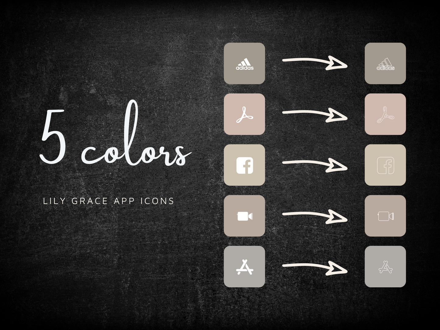 30,000 Neutrals App Icons