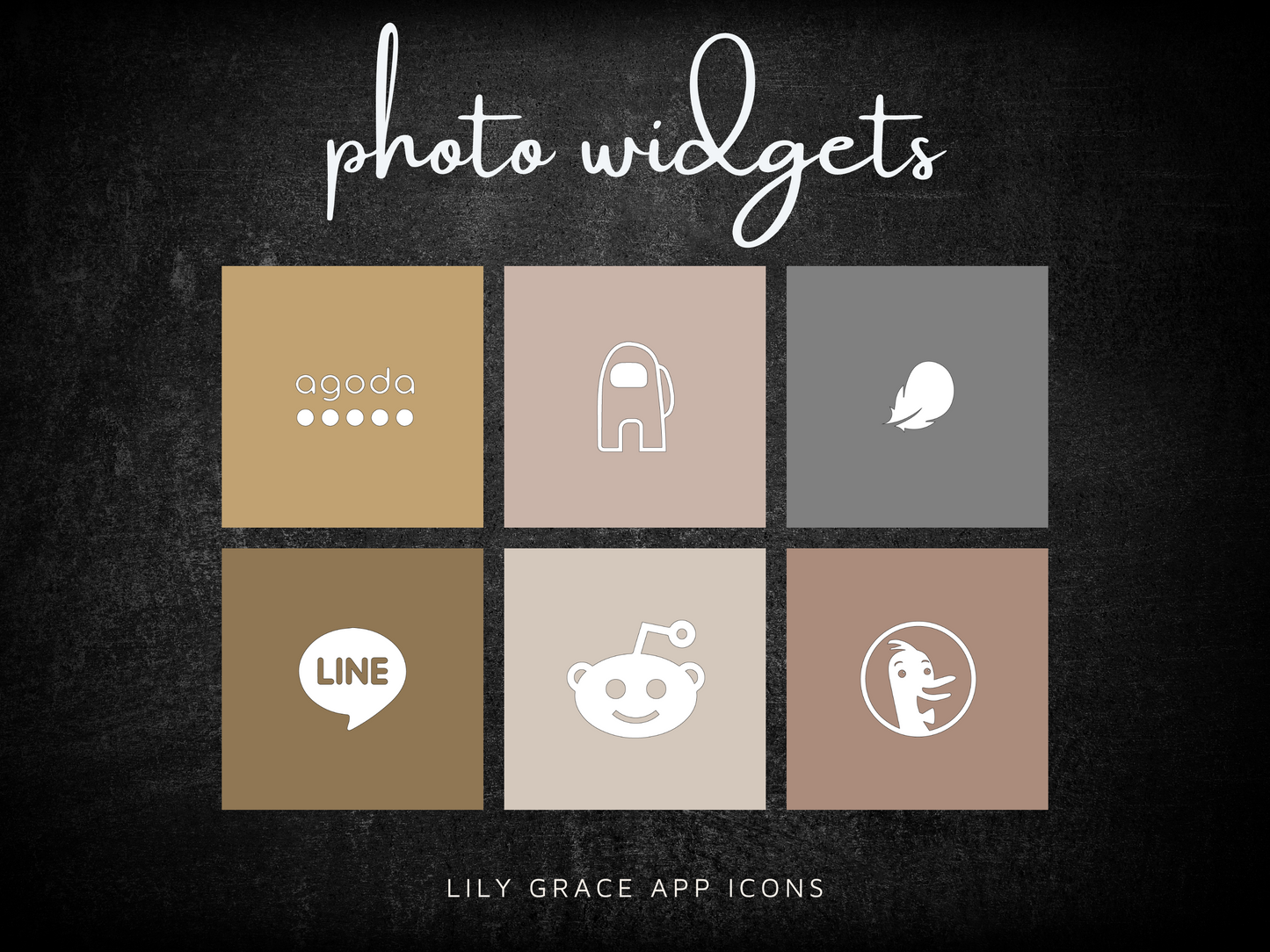 13,000 Neutral Boho App Icons