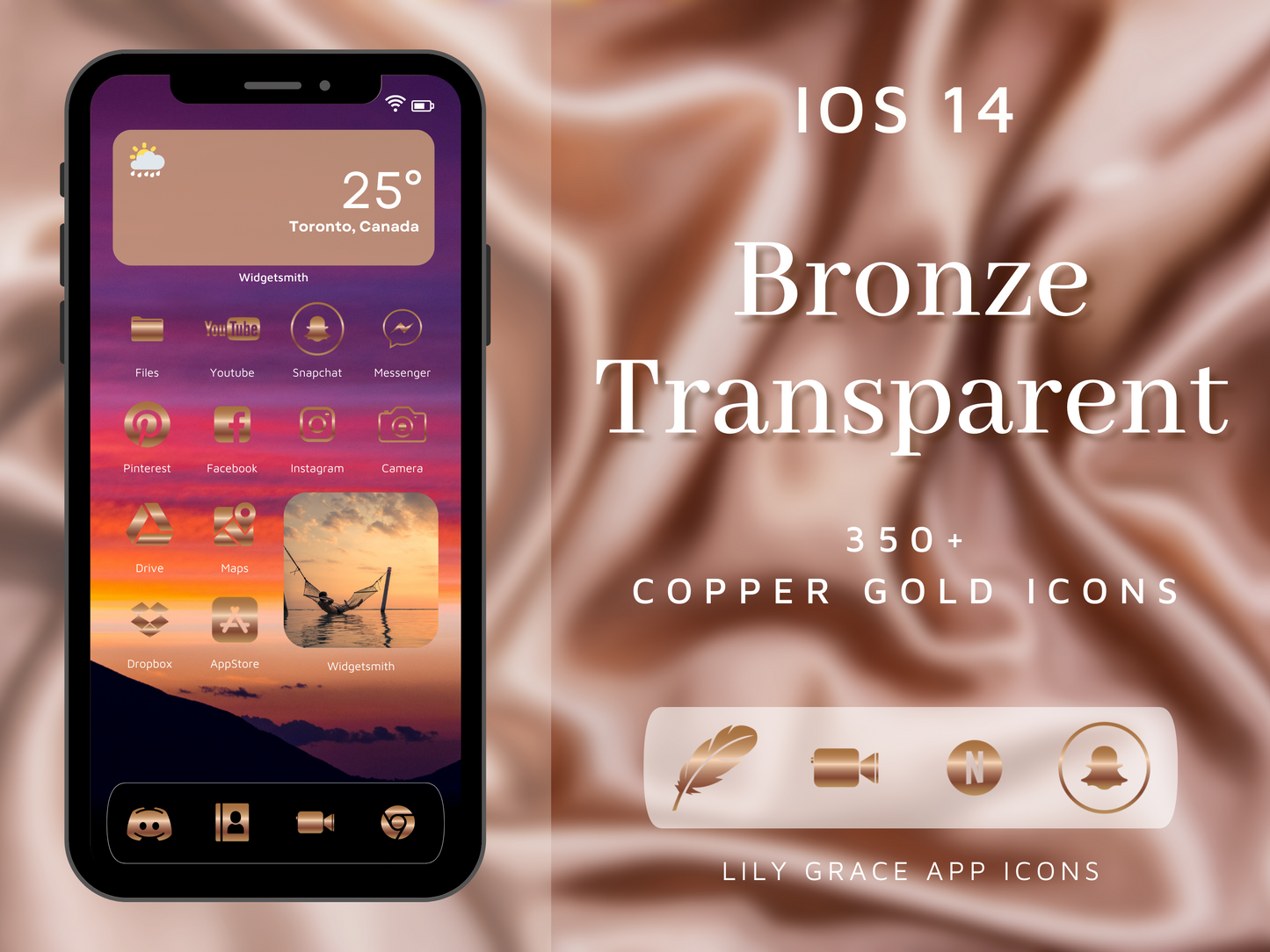 360+ Bronze Transparent App Icons