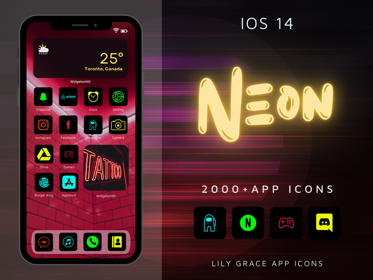 2,000+ Neon App Icons