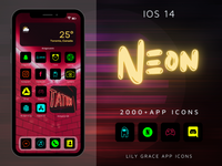 2,000+ Neon App Icons