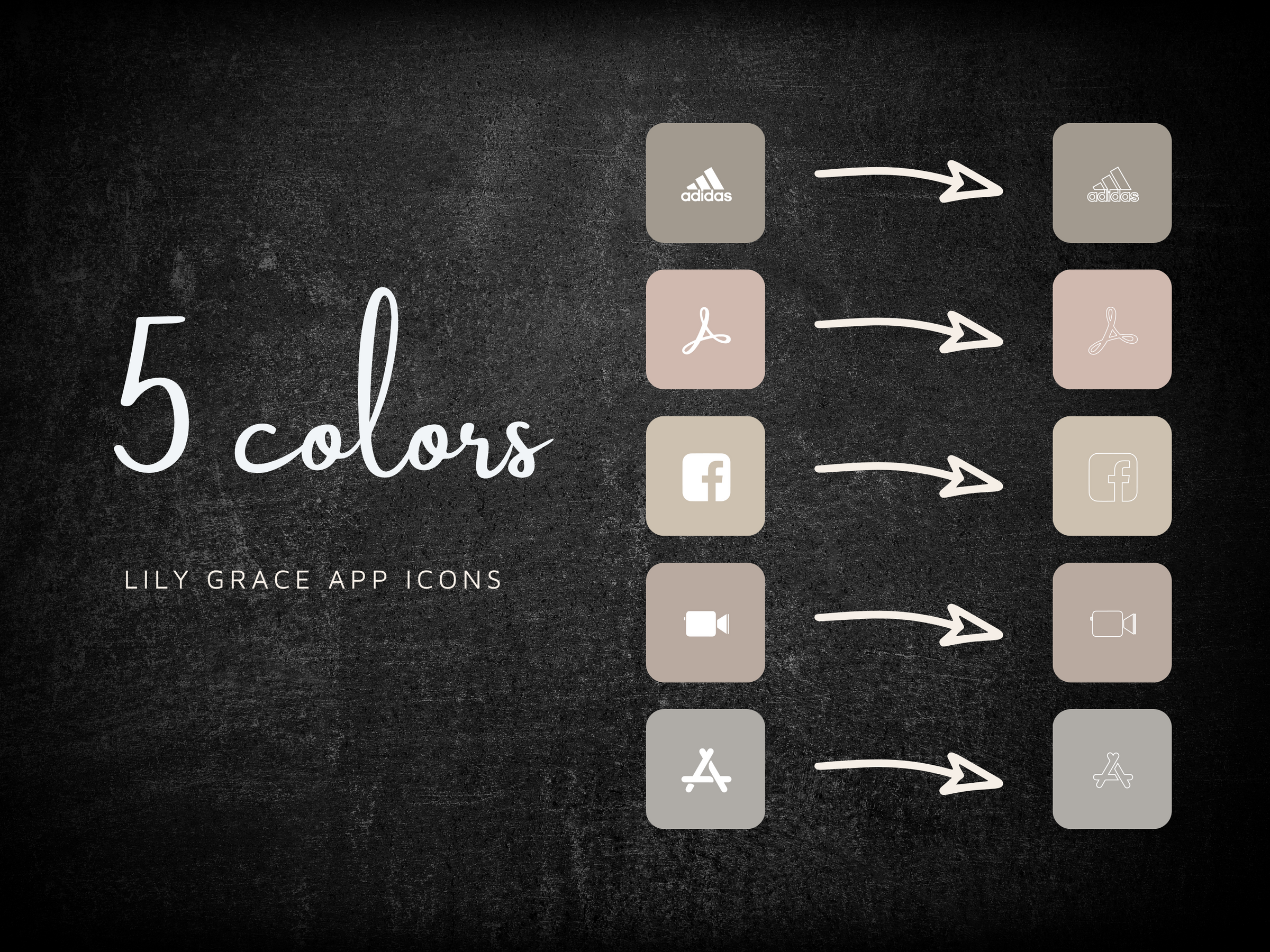30,000 Neutrals App Icons