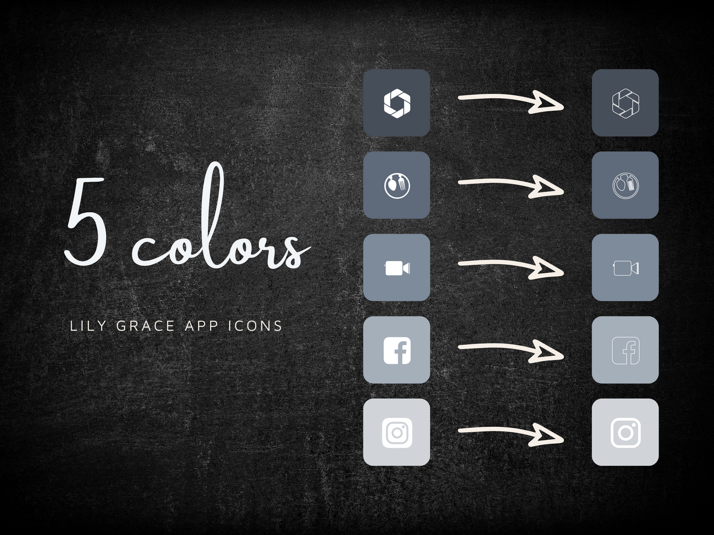 15,000 Neutral Blues App Icons