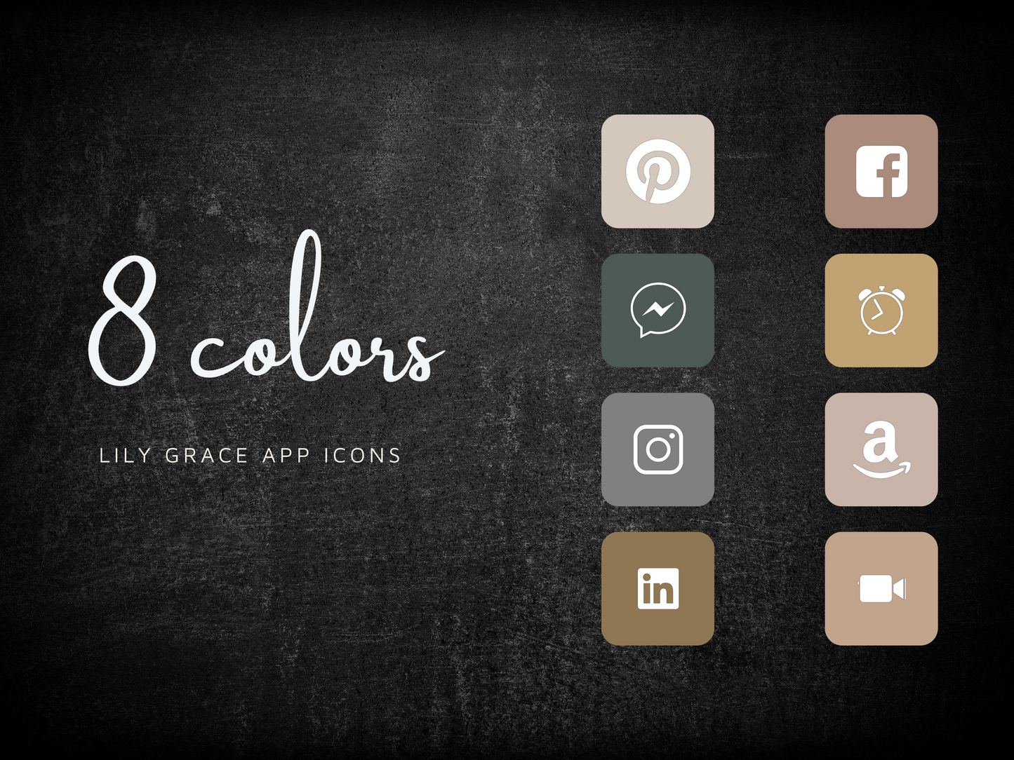 13,000 Neutral Boho App Icons