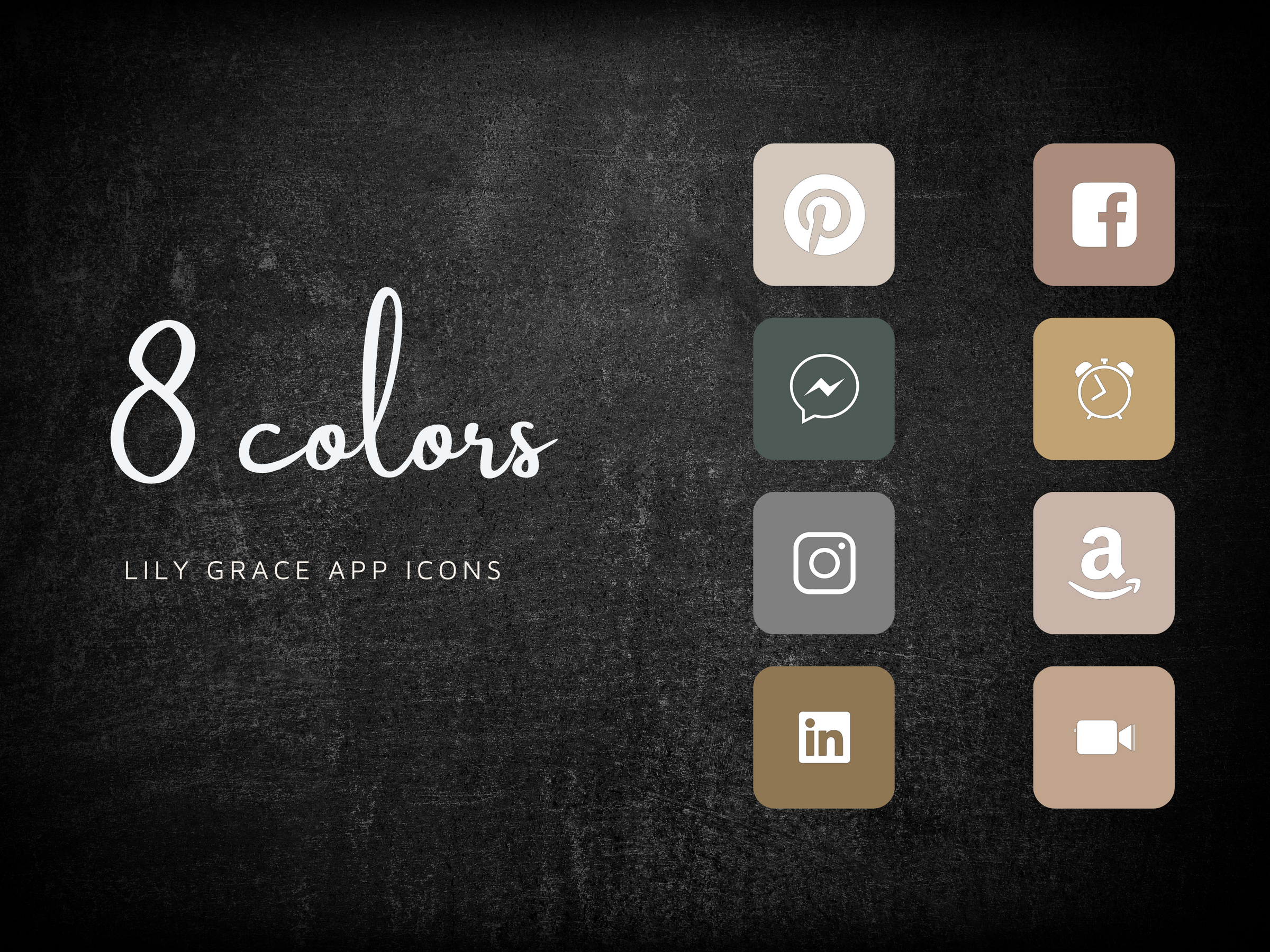 13,000 Neutral Boho App Icons