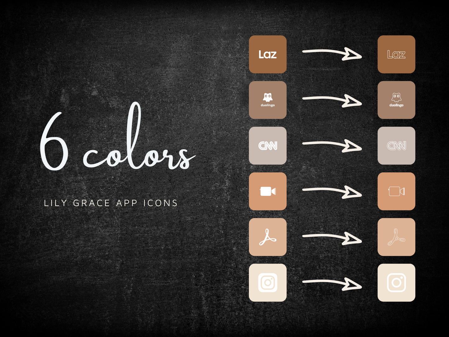 18,000+ Soft Neutrals App Icons