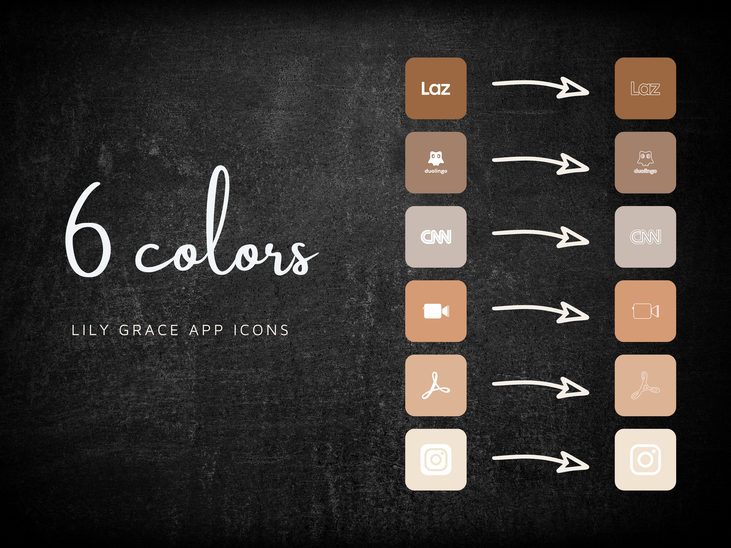 18,000+ Soft Neutrals App Icons