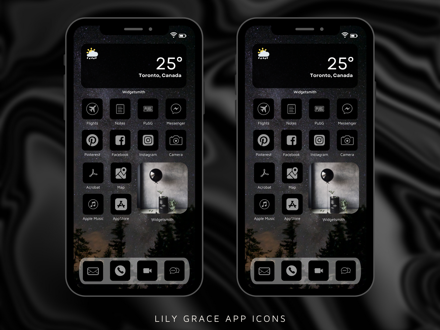 4,000+ Graphite Black App Icons