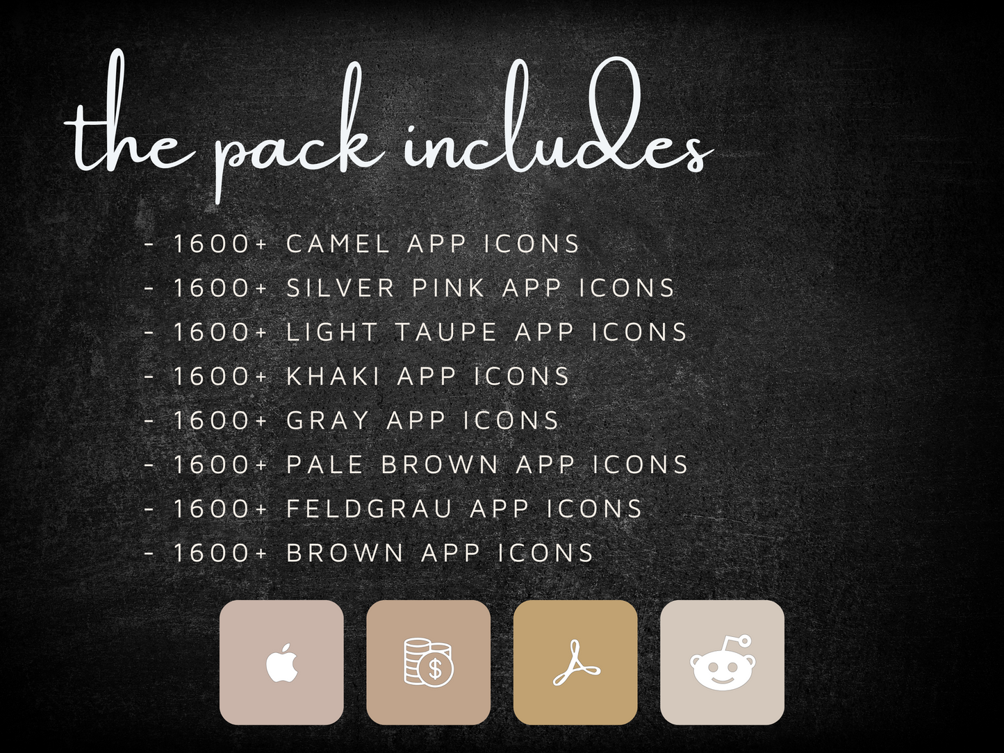 13,000 Neutral Boho App Icons