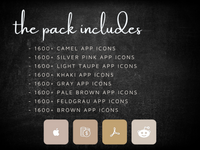 13,000 Neutral Boho App Icons
