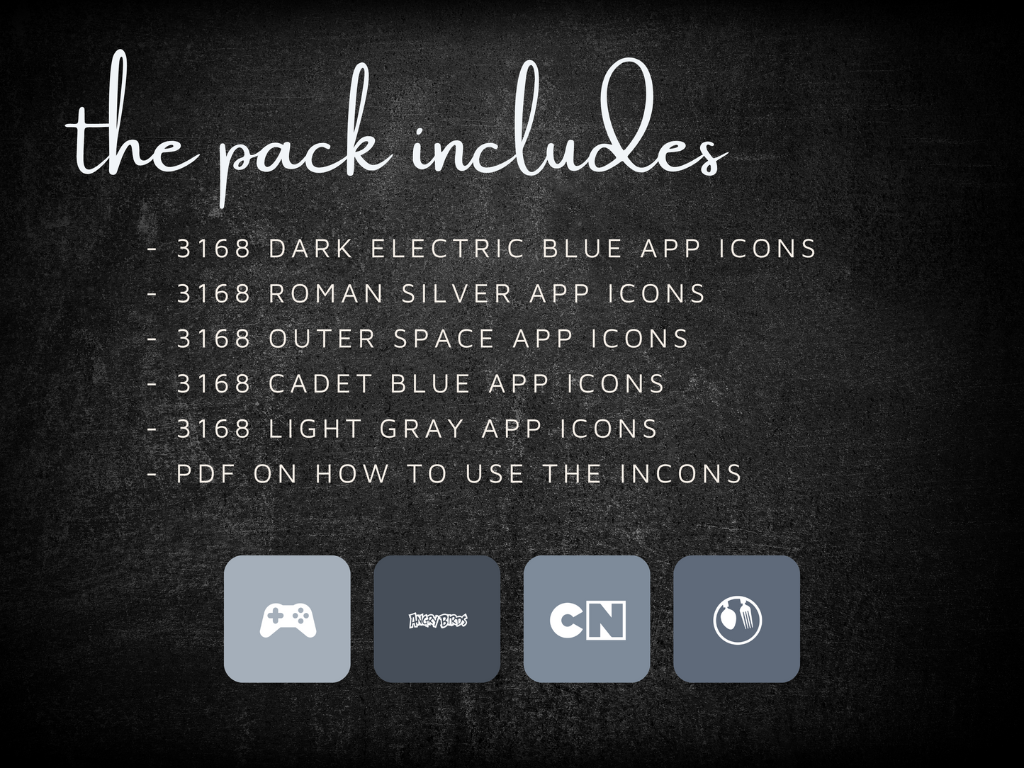15,000 Neutral Blues App Icons