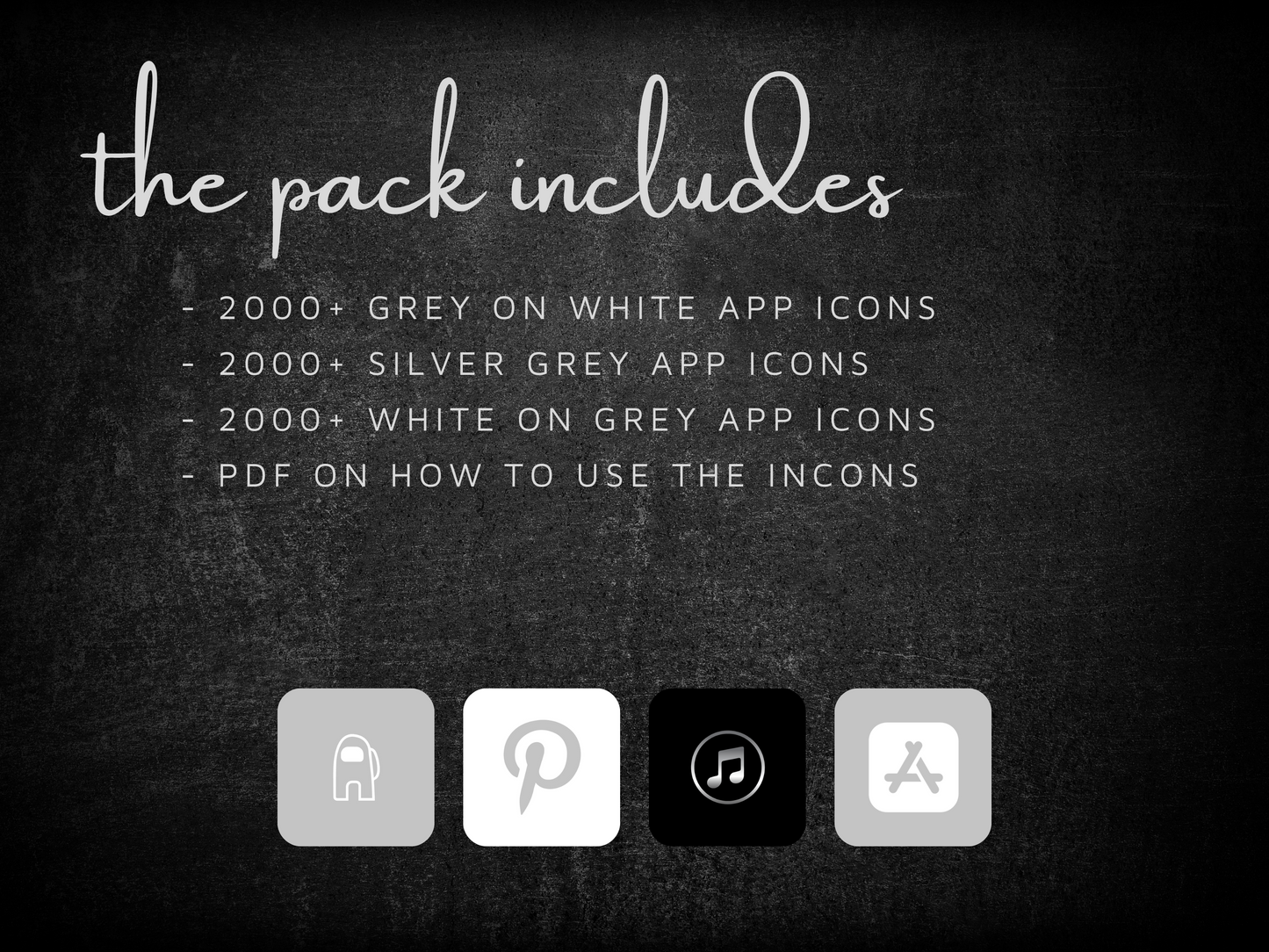 6000+ Grey App Icons