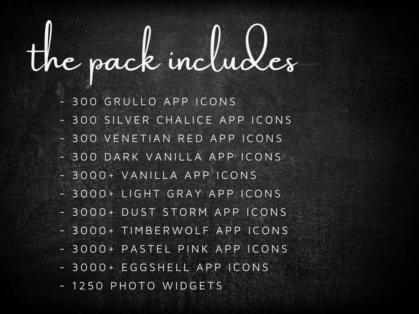 30,000 Neutrals App Icons