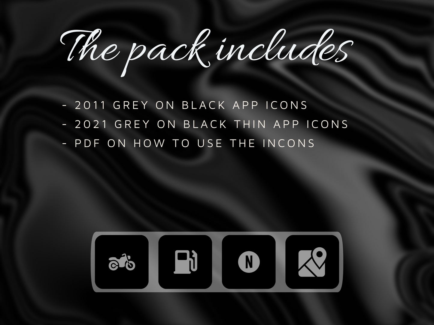 4,000+ Graphite Black App Icons