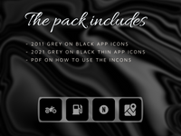 4,000+ Graphite Black App Icons