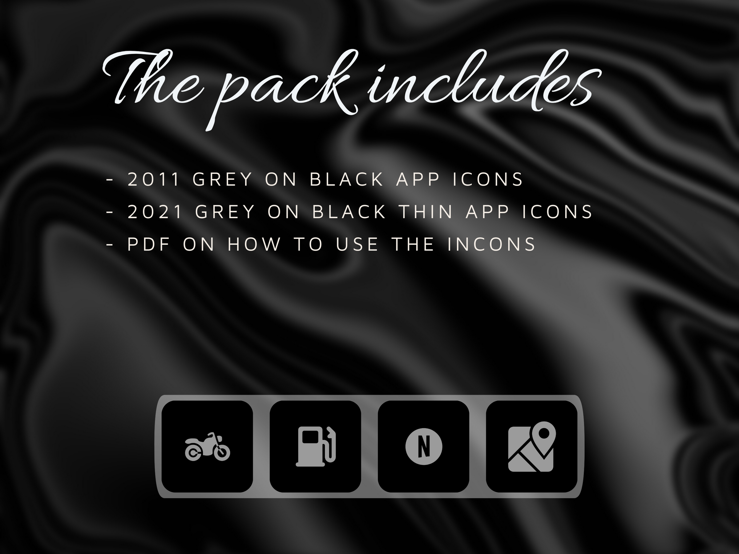 4,000+ Graphite Black App Icons