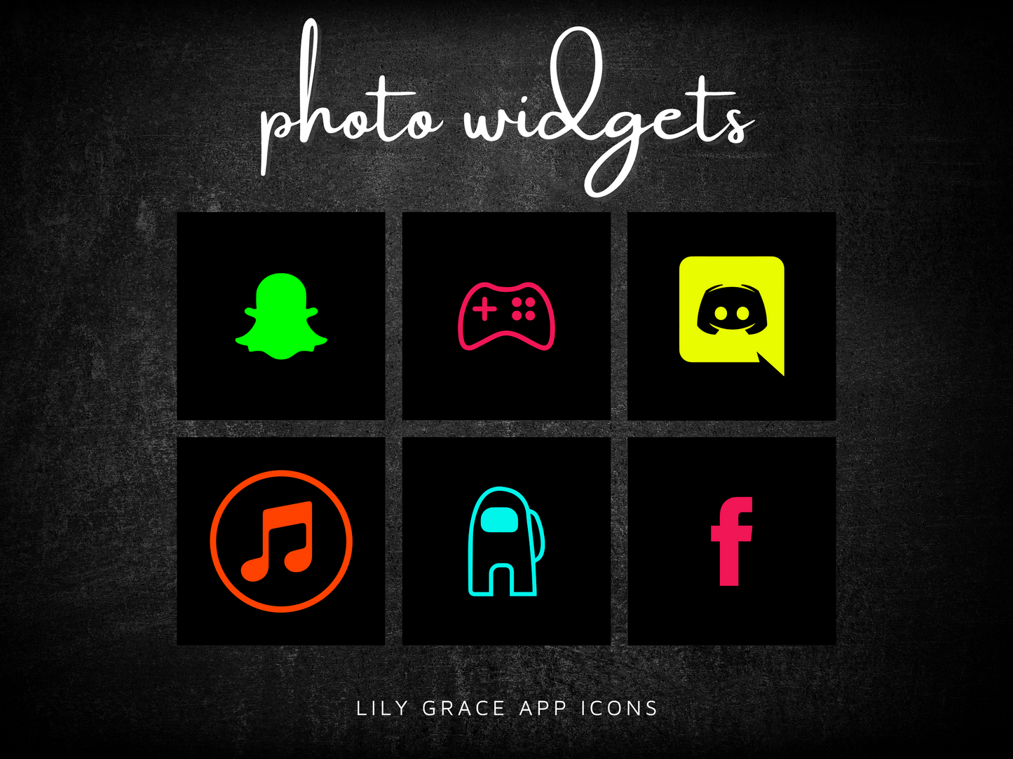 2,000+ Neon App Icons