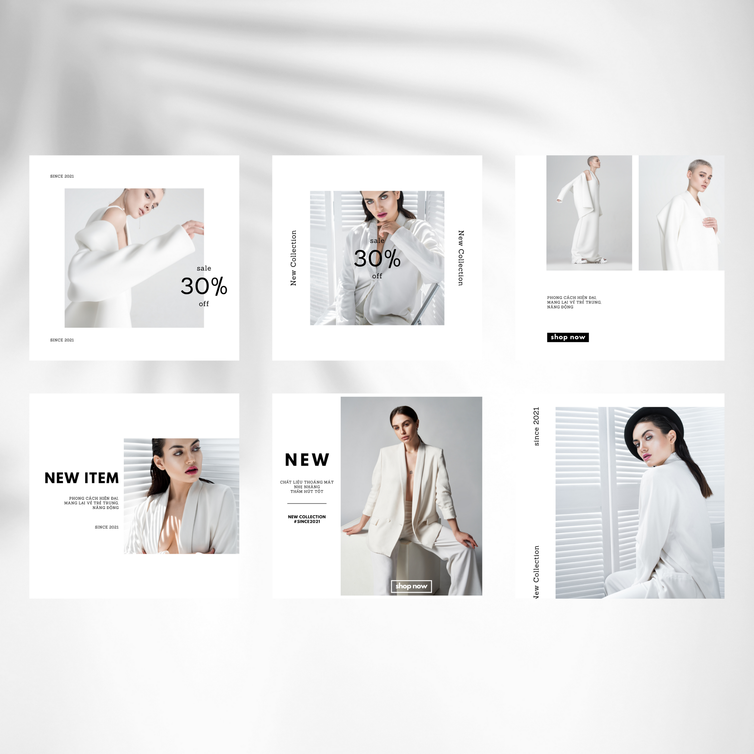 30+ Modern White Instagram Post Templates